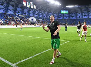 Al-Nasr Dubai SC V Arsenal 2018-19 Prints: Arsenal's Bernd Leno Throws Balls to Dubai Fans after Al-Nasr Friendly Match