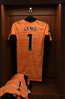 Arsenal's Bernd Leno's Shirt in Brentford Changing Room - Premier League 2021-22