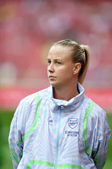 Arsenal Women V Liverpool Women 2023-24 Prints: Arsenal's Beth Mead: Unyielding Focus Amidst Barclays Women's Super League Battle Against Liverpool (2023-24)