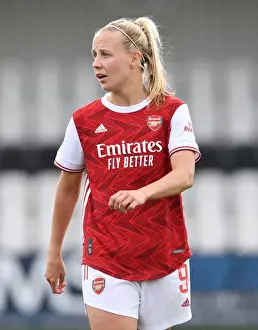 Arsenal's Beth Mead in Action against Aston Villa Women in Empty Meadow Park, FA WSL 2021