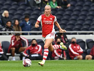 Tottenham Hotspur Women V Arsenal Women - MIND Series 2021-22 Prints: Arsenal's Beth Mead Faces Off in London Derby: Arsenal Women vs. Tottenham Women