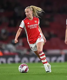Arsenal Women V Tottenham Hotspur 2021-22 Prints: Arsenal's Beth Mead Goes Head-to-Head with Tottenham Hotspur in FA WSL Clash