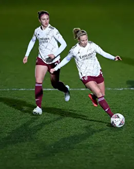 Arsenal's Beth Mead and Lotte Wubben-Moy in Action against Chelsea Women in FA WSL Clash