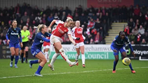 Images Dated 27th November 2023: Arsenal's Beth Mead Scores Hat-Trick in Dominant Win Over West Ham United