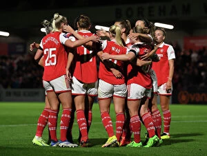 Images Dated 16th September 2022: Arsenal's Beth Mead Scores Hat-Trick in FA WSL Victory over Brighton
