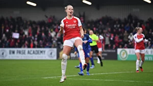 Images Dated 27th November 2023: Arsenal's Beth Mead Scores Hat-Trick Against West Ham in Women's Super League