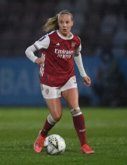 Arsenal Women v West Ham United Women 2020-21 Collection: Arsenal's Beth Mead Scores in Empty Meadow Park: FA WSL 2021 - Arsenal Women vs