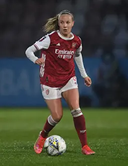 Arsenal Women V West Ham United Women 2020-21 Prints: Arsenal's Beth Mead Scores in Empty Meadow Park: FA WSL 2021 - Arsenal Women vs