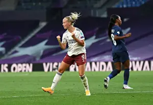 Arsenal Women V Paris Saint-Germain 2020 Prints: Arsenal's Beth Mead Scores in UEFA Women's Champions League Quarterfinal Against Paris Saint-Germain