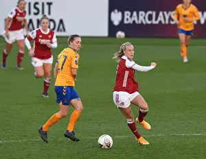 Arsenal Women V Everton Women 2020-21 Prints: Arsenal's Beth Mead vs Everton's Lucy Graham: A Tense Showdown in FA WSL
