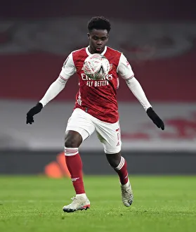 Arsenal's Bukayo Saka in Action: Arsenal vs. Newcastle United, FA Cup Third Round