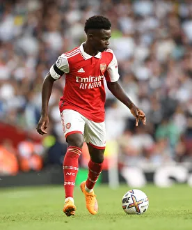 Arsenal's Bukayo Saka in Action: Arsenal vs. Fulham, 2022-23 Premier League