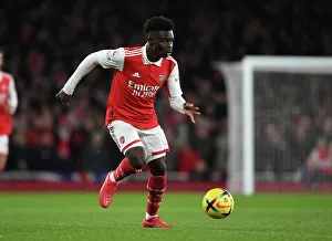 Arsenal's Bukayo Saka in Action: Arsenal vs. Everton, 2023 - Emirates Stadium