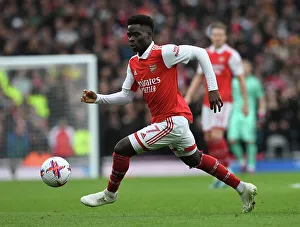 Arsenal's Bukayo Saka in Action: Arsenal vs. Leeds United, Premier League 2022-23