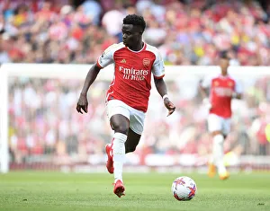 Arsenal V Wolverhampton Wanderers 2022-23 Prints: Arsenal's Bukayo Saka in Action: Arsenal vs