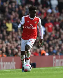 Arsenal's Bukayo Saka in Action: Arsenal vs AFC Bournemouth, Premier League 2019-20