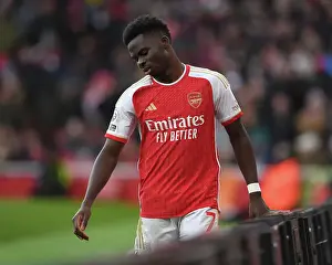 Arsenal V Brighton And Hove Albion 2023-24 Prints: Arsenal's Bukayo Saka in Action: Arsenal vs Brighton & Hove Albion (2023-24)