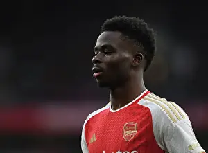 Arsenal's Bukayo Saka in Action: Arsenal vs Brighton & Hove Albion (2023-24)