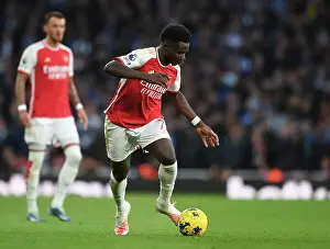 Arsenal's Bukayo Saka in Action: Arsenal vs Brighton & Hove Albion (2023-24)