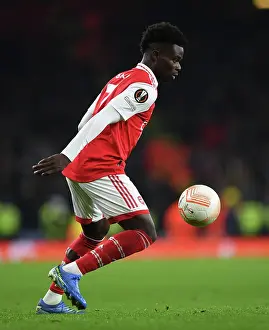 Arsenal V FC Zurich 2022-23 Prints: Arsenal's Bukayo Saka in Action: Arsenal vs FC Zurich