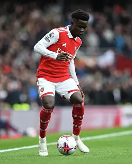 Arsenal's Bukayo Saka in Action: Arsenal vs Leeds United, Premier League 2022-23