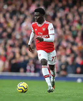 Arsenal's Bukayo Saka in Action: Arsenal vs Sheffield United, Premier League 2019-20