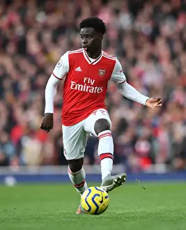 Arsenal's Bukayo Saka in Action: Arsenal vs Sheffield United, Premier League 2019-20