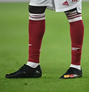 Arsenal's Bukayo Saka in Action against Aston Villa in the Premier League (2020-21)