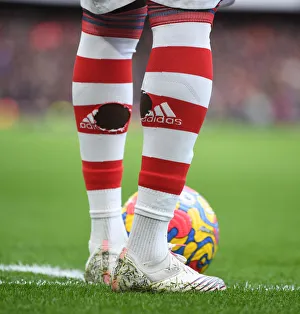 Arsenal V Brentford 2021-22 Prints: Arsenal's Bukayo Saka in Action Against Brentford, Premier League 2021-22