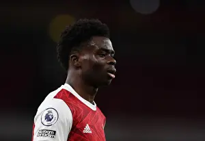 Arsenal's Bukayo Saka in Action against Chelsea in the 2020-21 Premier League
