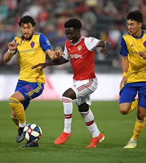 Arsenal's Bukayo Saka in Action against Colorado Rapids during 2019 Pre-Season Friendly