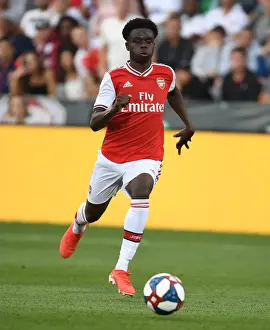 Arsenal's Bukayo Saka in Action against Colorado Rapids during Pre-Season Friendly (2019-20)