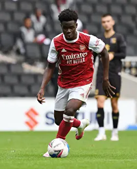 Arsenal's Bukayo Saka in Action: MK Dons Pre-Season Friendly (2020-21)