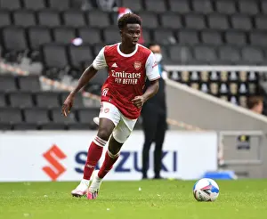 Arsenal's Bukayo Saka in Action: MK Dons Pre-Season Friendly (2020-21)