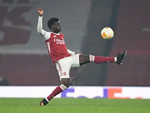 Arsenal's Bukayo Saka in Action against Molde FK in UEFA Europa League