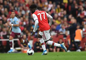 Arsenal's Bukayo Saka in Action: Premier League 2019-20 - Arsenal vs. Aston Villa