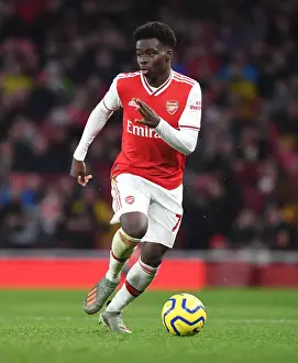 Arsenal's Bukayo Saka in Action: Premier League 2019-20 - Arsenal vs Sheffield United