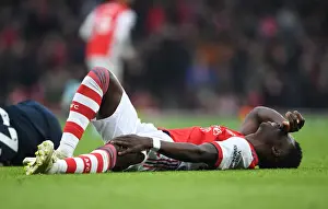 Arsenal's Bukayo Saka in Action: Premier League 2021-22 - Arsenal vs. Burnley