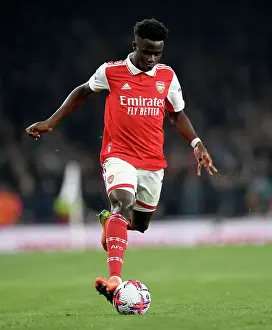 Arsenal V Southampton 2022-23 Prints: Arsenal's Bukayo Saka in Action against Southampton in the Premier League