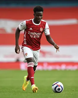 Arsenal V West Bromwich Albion 2020-21 Prints: Arsenal's Bukayo Saka in Action against West Bromwich Albion (2020-21)