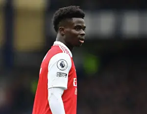 Everton V Arsenal 2022-23 Prints: Arsenal's Bukayo Saka Dazzles at Goodison Park: Premier League 2022-23