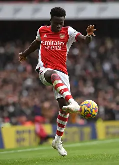 Arsenal V Newcastle United 2021-22 Prints: Arsenal's Bukayo Saka Dazzles in Premier League Showdown vs. Newcastle United