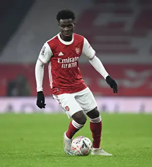 Arsenal's Bukayo Saka in FA Cup Action: Arsenal vs Newcastle United (2020-21)