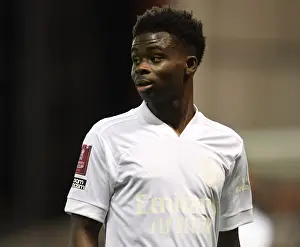 Arsenal's Bukayo Saka in FA Cup Action: Nottingham Forest vs Arsenal (January 2022)