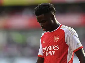 Arsenal's Bukayo Saka Faces Manchester United in the 2023-24 Premier League Showdown
