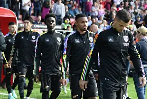 Southampton V Arsenal 2022-23 Prints: Arsenal's Bukayo Saka and Gabriel Jesus Prepare for Southampton Clash in 2022-23 Premier League