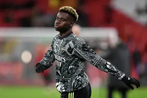 Liverpool V Arsenal 2023-24 Prints: Arsenal's Bukayo Saka Gears Up for Liverpool Showdown - Premier League 2023-24
