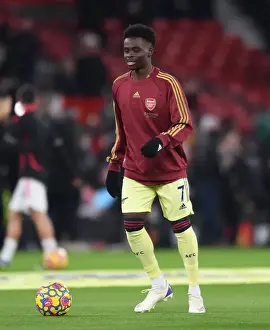 Manchester United V Arsenal 2020-21 Prints: Arsenal's Bukayo Saka Gears Up for Manchester United Clash in Premier League (Manchester United vs Arsenal)