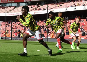 Arsenal's Bukayo Saka Gears Up: Arsenal FC vs. Tottenham Hotspur, Premier League 2022-23
