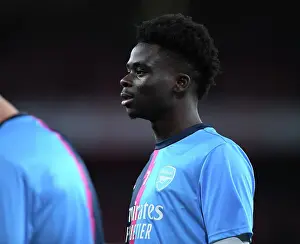 Arsenal's Bukayo Saka Gears Up: Arsenal vs West Ham United (2022-23)
